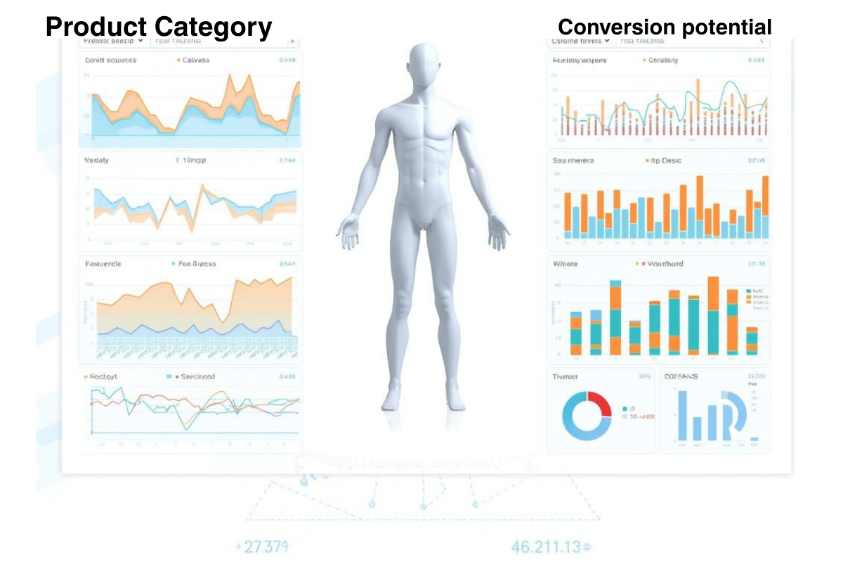 KI-Datenanalyse und Training-Dashboard für virtuelle Anprobe