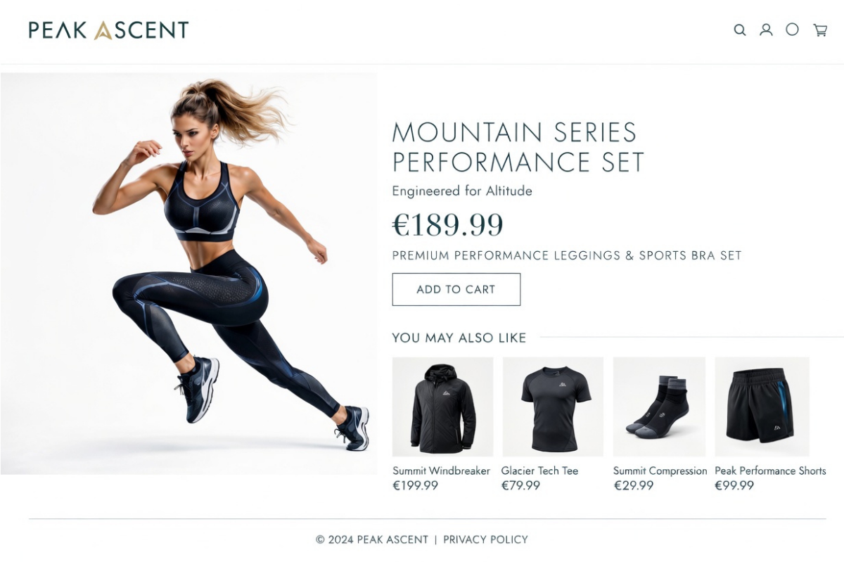 Performance Fit Sportbekleidung mit präziser Körpervermessung